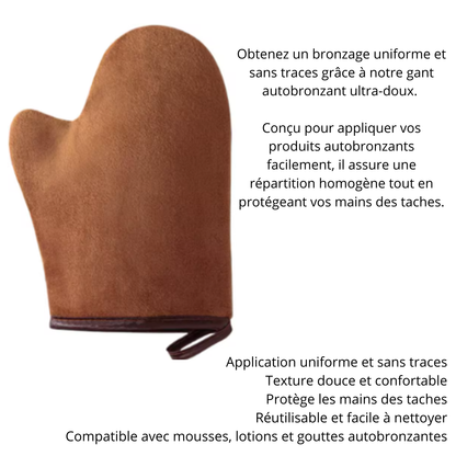 Gant applicateur pour autobronzant