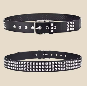 Ceinture Cloutée Punk Rock Femme/Homme – Style Alternatif